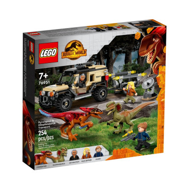 LEGO 76951 Jurassic World Transport pyroraptora i dilofozaura – zdjęcie