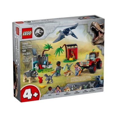 LEGO 76963 Jurassic World Centrum ratunkowe dla małych dinozaurów – zdjęcie