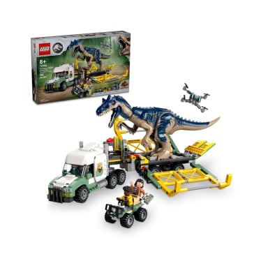 LEGO 76966 Jurassic World Dinomisje: ciężarówka do transportu allozaura – zdjęcie