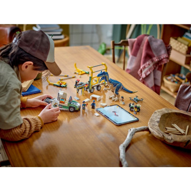 LEGO 76966 Jurassic World Dinomisje: ciężarówka do transportu allozaura – zdjęcie