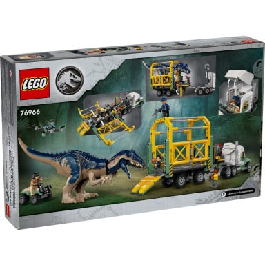 LEGO 76966 Jurassic World Dinomisje: ciężarówka do transportu allozaura – zdjęcie