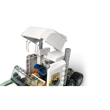 LEGO 76966 Jurassic World Dinomisje: ciężarówka do transportu allozaura – zdjęcie