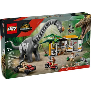LEGO 76973 Jurassic World Na tropie tytanozaura i raptora – zdjęcie
