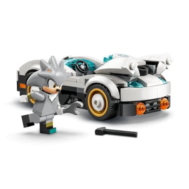 LEGO 77118 Sonic the Hedgehog Silver w samochodzie kontra Knuckles w monster trucku – zdjęcie