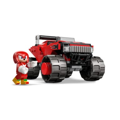 LEGO 77118 Sonic the Hedgehog Silver w samochodzie kontra Knuckles w monster trucku – zdjęcie