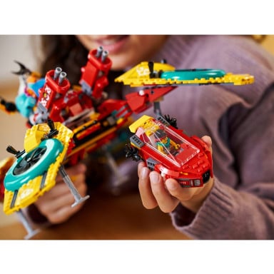 LEGO 80023 Monkie Kid Dronkopter ekipy Monkie Kida – zdjęcie