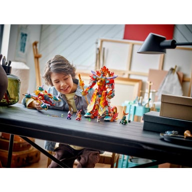 LEGO 80057 Monkie Kid Mech ognistego pierścienia Nezhy – zdjęcie