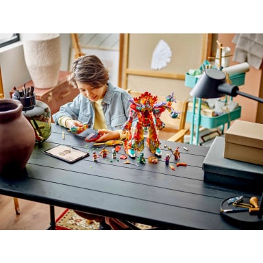 LEGO 80057 Monkie Kid Mech ognistego pierścienia Nezhy – zdjęcie