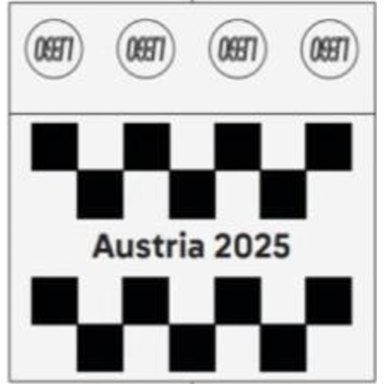 LEGO 6597570 Promotional 2025 Formula 1 Austrian Grand Prix Tile