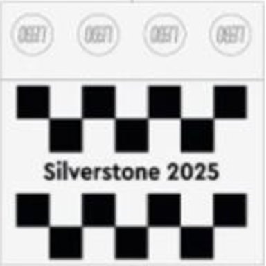 LEGO 6577679 Promotional 2025 Formula 1 British Grand Prix Tile
