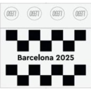 LEGO 6577690 Promotional 2025 Formula 1 Spanish Grand Prix Tile