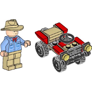 LEGO 122408 Jurassic World Alan Grant with Buggy