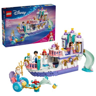 LEGO 43299 Disney Princess Królewska łódź weselna Arielki – zdjęcie
