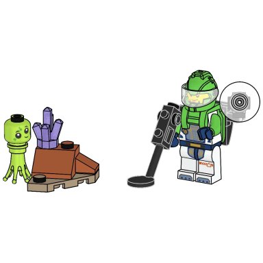 LEGO 952511 City Astronaut with Alien and Crystal