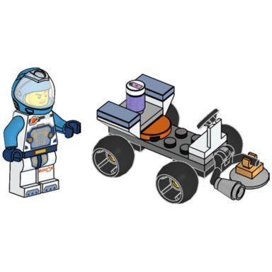 LEGO 952407 City Astronaut with Quad
