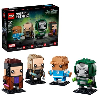 LEGO 40880 Brickheadz Avengers: Doomsday Bohaterowie i złoczyńca – zdjęcie