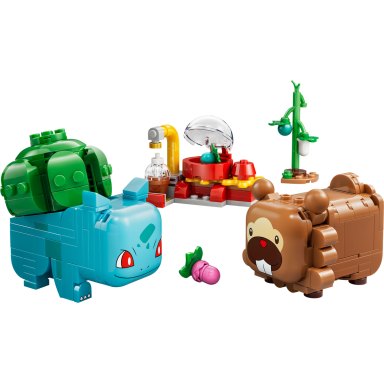 LEGO 72155 Pokémon SMART Play: Bulbasaur i Bidoof z krzewem jagody