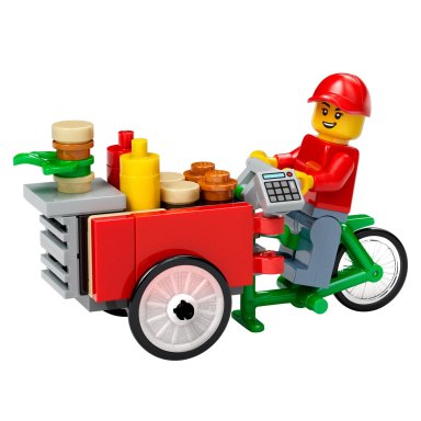 LEGO 6614213 City Bike Burger Cart – zdjęcie