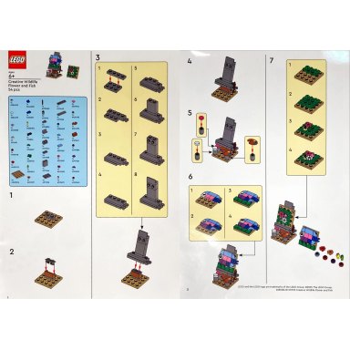 LEGO 6581684 Promotional Creative Wildlife Flower and Fish – zdjęcie