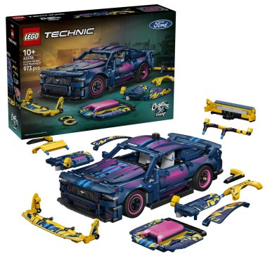 LEGO 42236 Technic Warsztat tuningowy: samochód Ford Mustang GT – zdjęcie