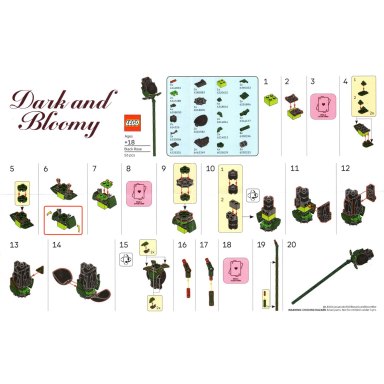 LEGO 6646739 Botanicals Dark and Bloomy – zdjęcie