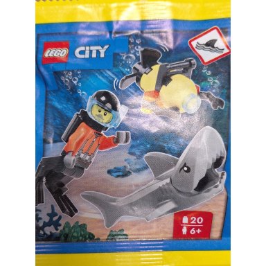 LEGO 952503 City Diver with Robot and Shark – zdjęcie
