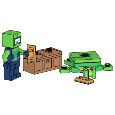 LEGO 662505 Minecraft Diver with Turtle and Treasure Chest