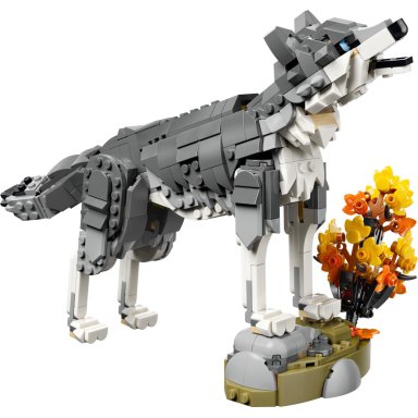 LEGO 31393 Creator 3-in-1 Leśne zwierzęta: Wilk szary