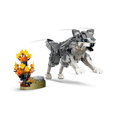 LEGO 31393 Creator 3-in-1 Leśne zwierzęta: Wilk szary – zdjęcie