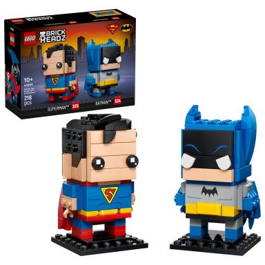 LEGO 40859 Brickheadz Figurki Supermana i Batmana ze Złotej Ery – zdjęcie