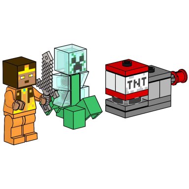 LEGO 662406 Minecraft Golden Knight and Charged Creeper
