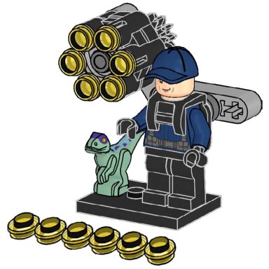 LEGO 122501 Jurassic World Guard and Raptor – zdjęcie