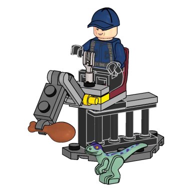 LEGO 951351 Jurassic World Guard and Raptor