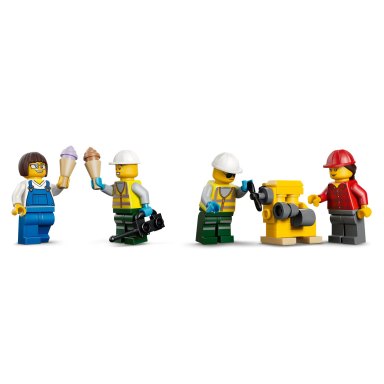 LEGO 60509 Trains Portowy pociąg towarowy, dźwig i ciężarówka – zdjęcie
