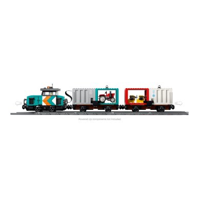 LEGO 60509 Trains Portowy pociąg towarowy, dźwig i ciężarówka – zdjęcie