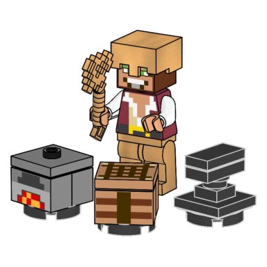 LEGO 472506 Minecraft Hero with Crafting table, Furnace and Anvil – zdjęcie