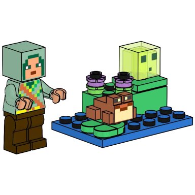 LEGO 662412 Minecraft Hero with Frog and Slime – zdjęcie
