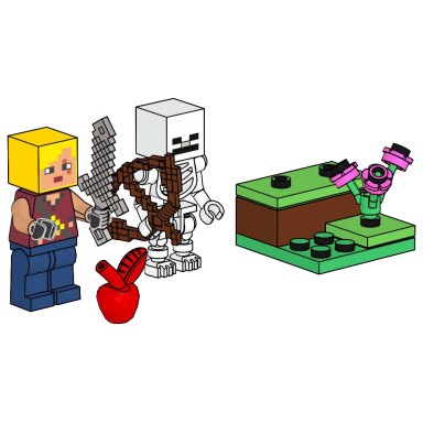 LEGO 662409 Minecraft Hero with Skeleton – zdjęcie