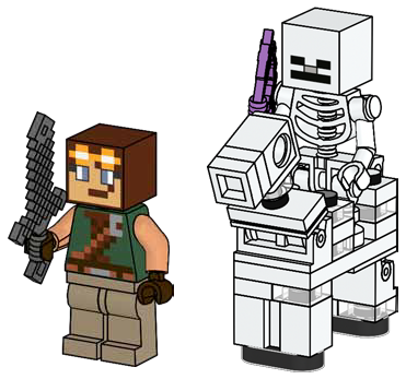 LEGO 662509 Minecraft Hero with Skeleton and Skeleton Horse
