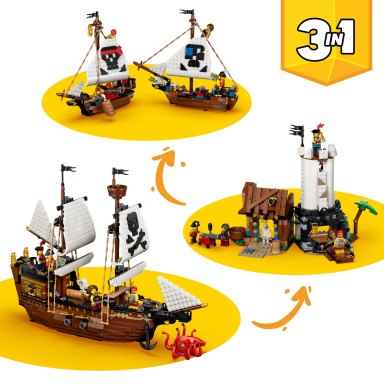 LEGO 31387 Creator 3-in-1 Legendarny statek piracki – zdjęcie