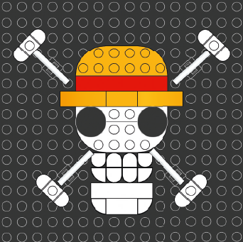 LEGO 6680480 One Piece Jolly Roger Mosaic – zdjęcie