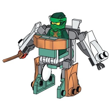 LEGO 951467 Ninjago Lloyd with Mech – zdjęcie