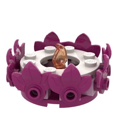 LEGO 6644896 Promotional Magenta Flower Candle