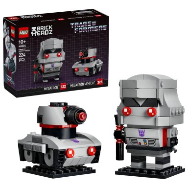 LEGO 40924 Brickheadz Megatron jako robot i pojazd – zdjęcie