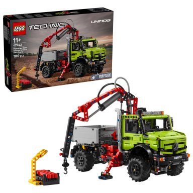 LEGO 42242 Technic Mercedes-Benz Unimog U 5023 z dźwigiem – zdjęcie