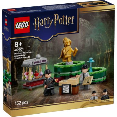 LEGO 40901 Harry Potter Przekąski Ministerskie i Prorok Codzienny — stoiska – zdjęcie