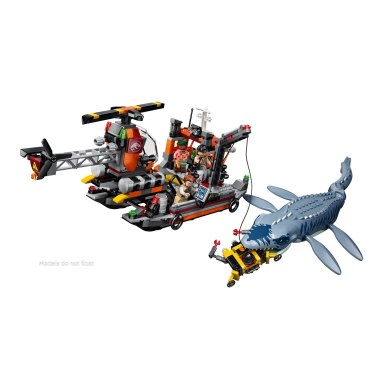 LEGO 77983 Jurassic World Atak mozazaura na łódź – zdjęcie