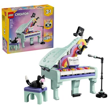 LEGO 31392 Creator 3-in-1 Dekoracyjny fortepian z kotem – zdjęcie