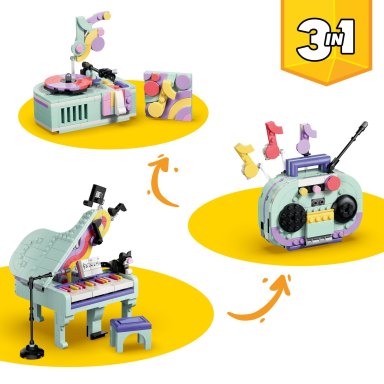 LEGO 31392 Creator 3-in-1 Dekoracyjny fortepian z kotem – zdjęcie