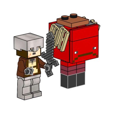 LEGO 662402 Minecraft Nether Hero and Strider – zdjęcie